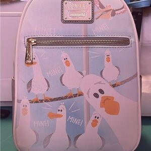 Pixar Loungefly 'Seagulls' Mini Backpack - Pastel Blue & White Mine